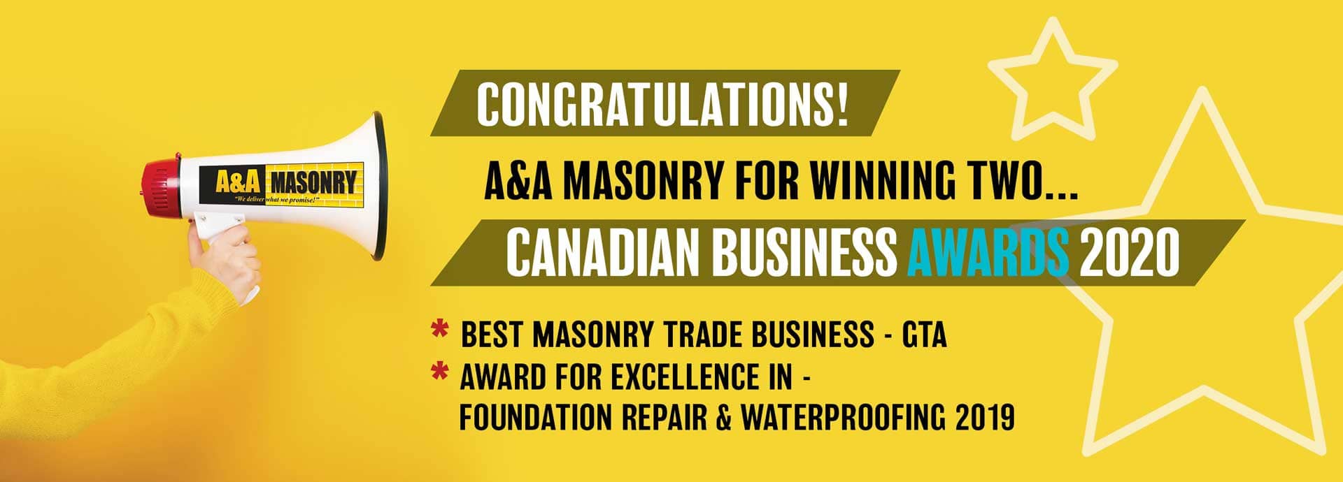 AA Masonry business award 2020