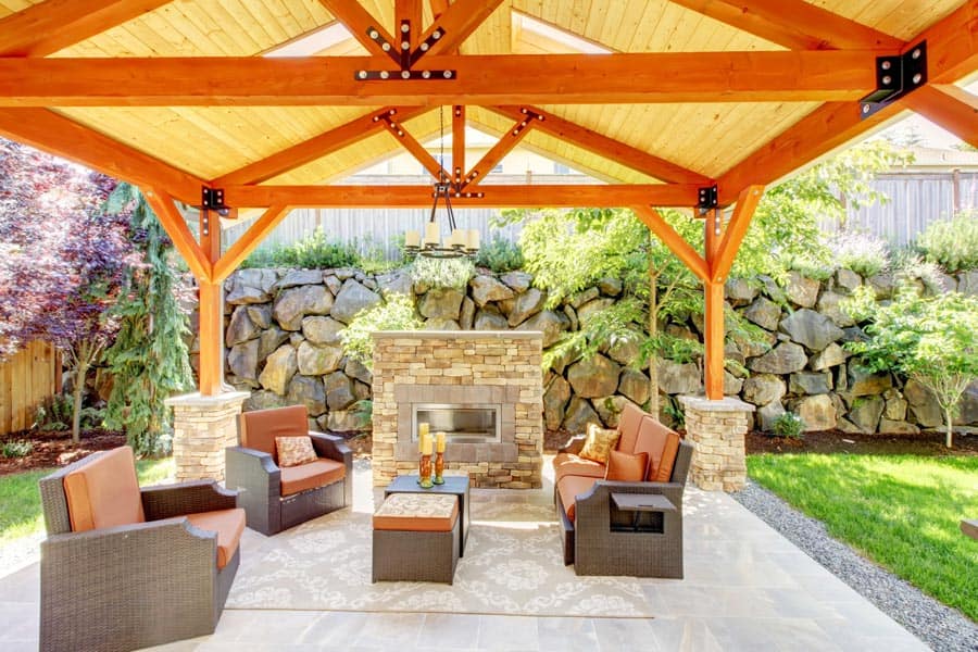Armour stone Retaining Wall